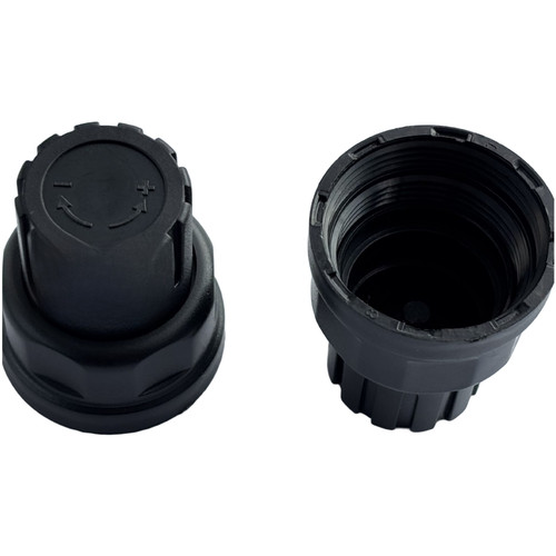 Black plastic thermostatic - black,
