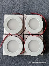 12v LED Spotlights Campervan - Touch Dimmable Downlight Motorhome - White x 4