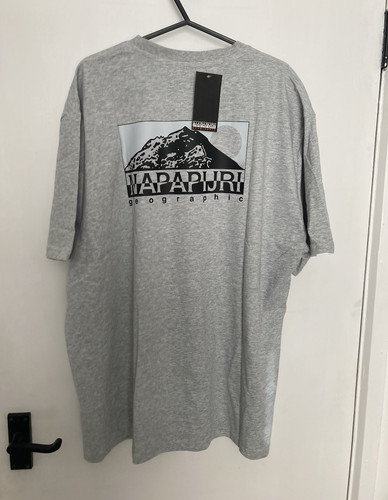 Napapijri grey cotton logo - grey,