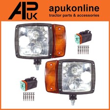 2x Head Light Lamp & Plug for
