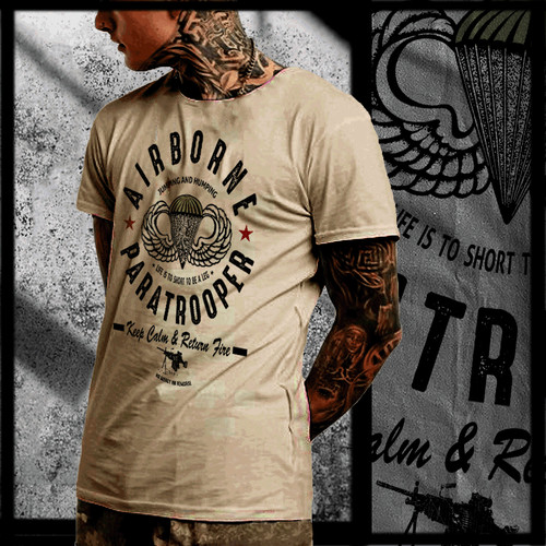 Airborne shirt paratrooper - t-shirt,
