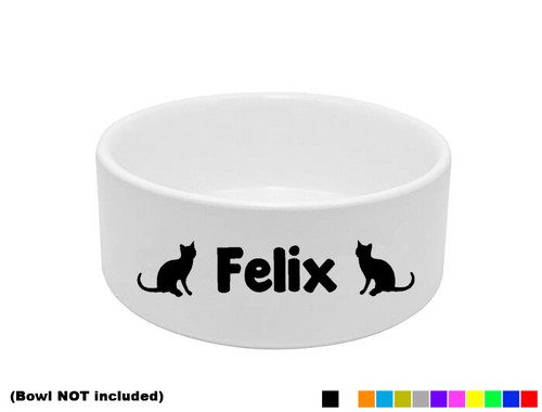 Personalised cat bowl - 2x,