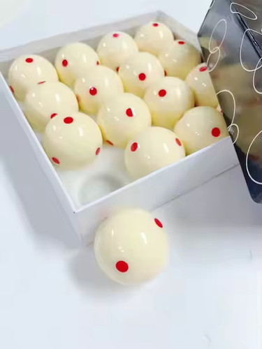 Red dot pool cue ball - dot,