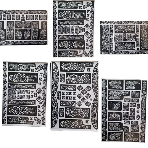 Henna stencil mehndi template - stencil,