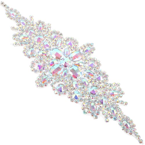 Silver crystal rhinestone - silver,