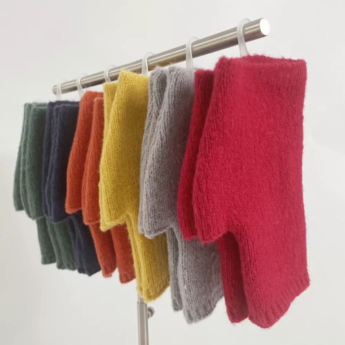 Warm knitted gloves turtle - knitted,