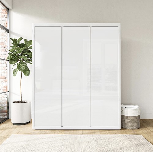 White triple wardrobe - wardrobe, hanging