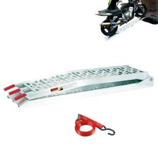 Motorcycle Motocross MX Bike Aluminium Folding Van Single Loading Ramp 28x222cm