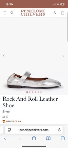 Penelope chilvers silver shoe - penelope,