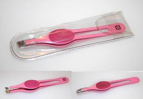 Wide handle tweezers pink - tweezers,