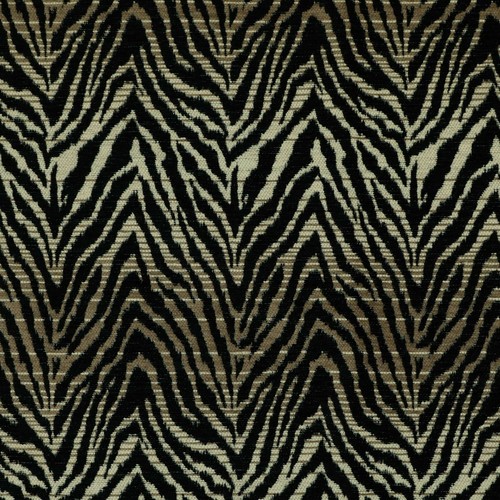 Fabric zebra black brown - fabric,