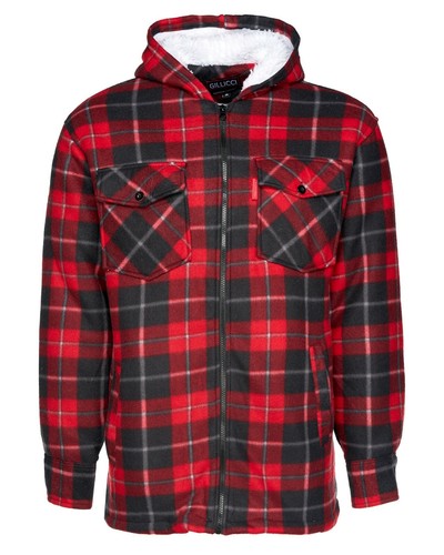Men padded hooded - fur, lined