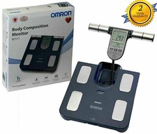 Omron BF511 Family Body Composition Monitor Fat Weight Bathroom Scales Dark Blue