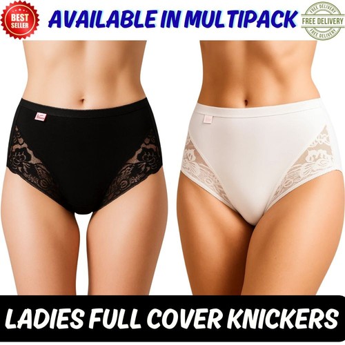 Ladies maxi briefs cotton rich - cotton,