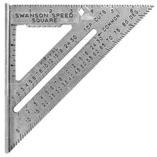 Swanson 7" Speed Imperial Speed Square WITH Blue Instruction Book
