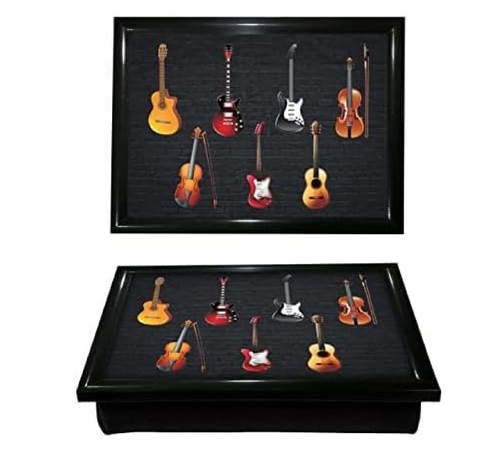 Wooden guitar lap tray soft - wooden,