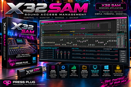 Sam x32 software - |, behringer