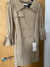 Zara Women's Beige Trench Coat Size L