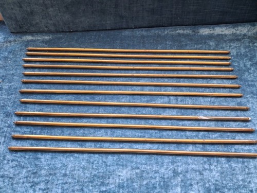 Antique brass stair rods - 12,