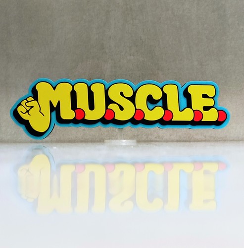 Muscle l e mattel - muscle, m.u.s.c.l.e.