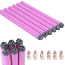 6Pcs Nail Art Stamp Pen Set