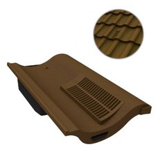 Brown Single Pantile Roof Tile Vent, Marley Anglia, Redland & Sandtoft