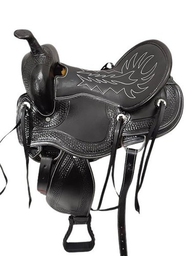 Leather western racing horse - leather,