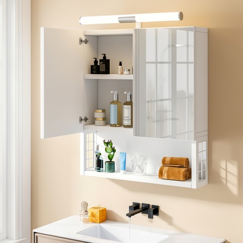 Bathroom mirror cabinet with - cabinet, 2