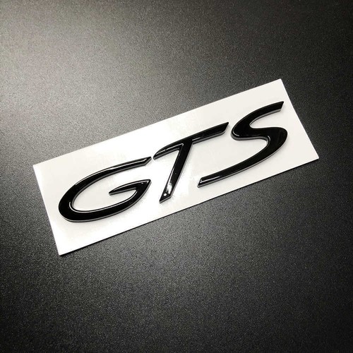 1pcs gloss black gts badge - gloss,