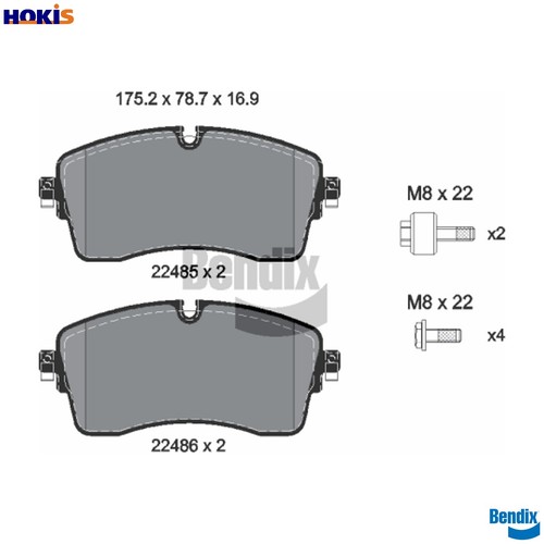 Brake pad set disc - brake,