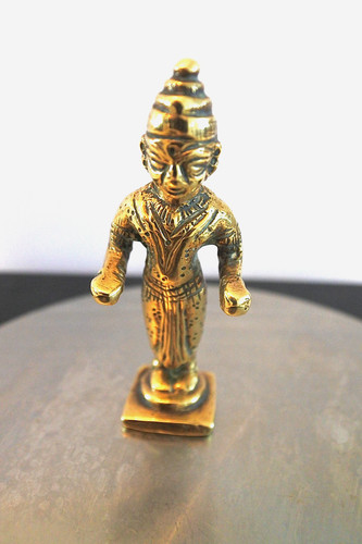 Vintage indian brass goddess - indian,