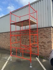 SCAFFOLD TOWERS 6' X 4'   DIY   22'6ft WORKING HEIGHT, PPC SAFETY ORANGE TOWERS