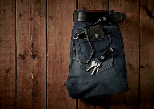 Triumph leather keyring - triumph,