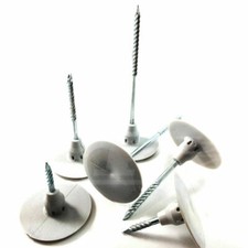 100 x CTP 'NAIL IN' FIXINGS FOR WALL INSULATION BOARDS CELOTEX KINGSPAN JABLITE
