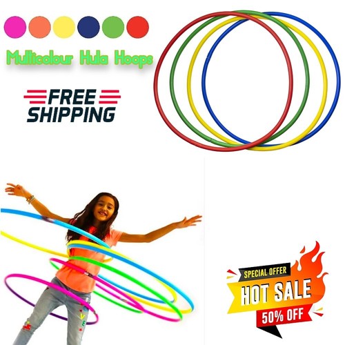 Multicolor hula hoops - x8,
