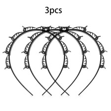 Multi-Layer Hollow Braided Women'S Bangs Headband Hairdressing Iron Accessories 