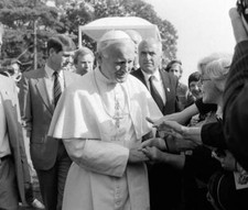 Pope John Paul II at visit
