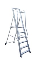 Lyte Aluminium Wide Platform Step Podium Type  6 Tread 1.51M Platform Height