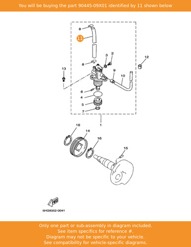 Yamaha hose - hose, )