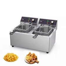 Commercial Electric Fryer, Double-cylinder Large-capacity Electric Fryer
