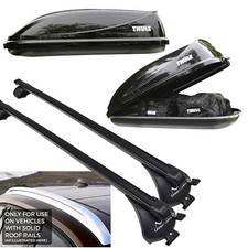 Roof Rack Bars & Thule Roof Box *Package* | Fits BMW 3 Series Touring 2010-2018