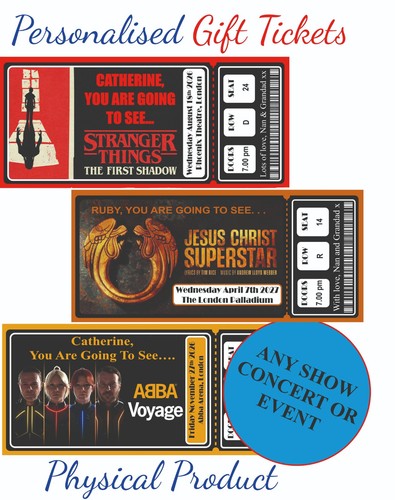 Personalised concert ticket - personalised,