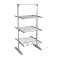 3-Tier Heated Clothes Airer Drying Rack Indoor Foldable Dry Laundry 21M Drying