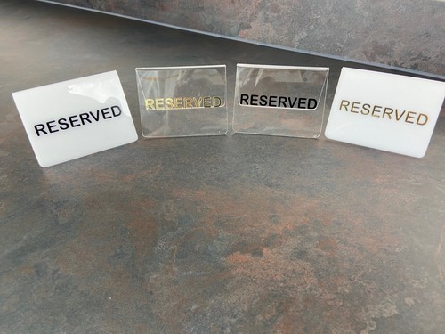 Table reservation sign - table,