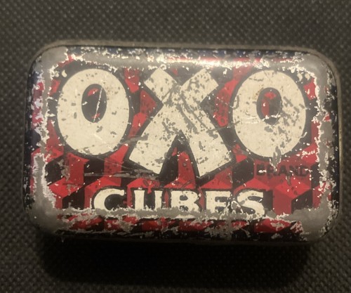 Vintage oxo cube tin - vintage,