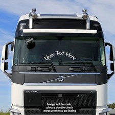 Custom Windscreen Arch | Curved Truck Windscreen Sticker Scania Volvo Daf