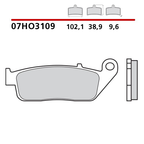 07ho3109 brembo rear brake - rear,