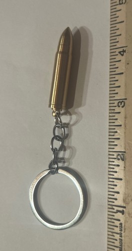Brass finished novelty bullet - brass,