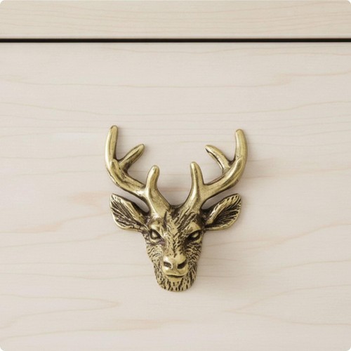 Deer head cabinet - head, carved