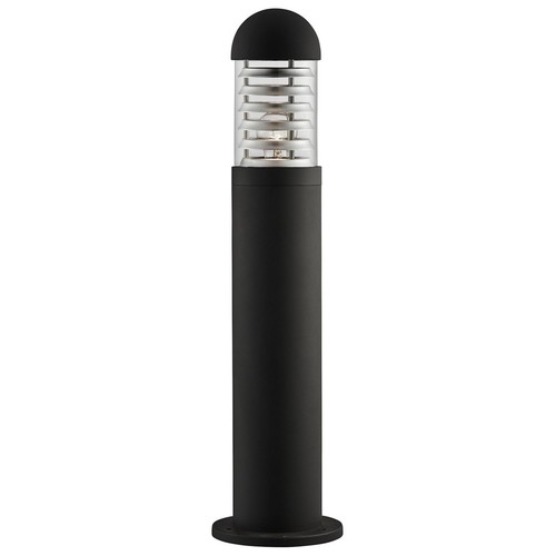 Ip65 black bollard light - black,
